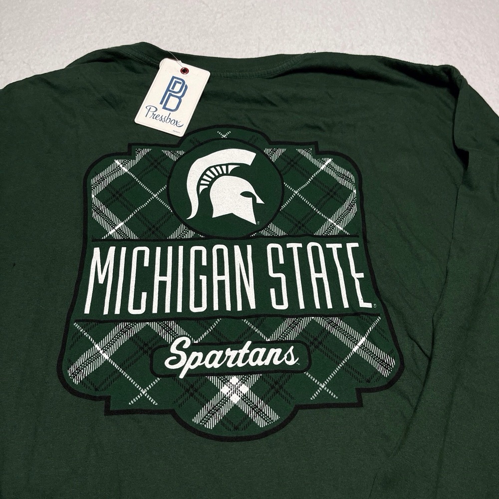 Women’s T-Shirt Plus Size 2XL Michigan State Spartans Women's Long Sleeve